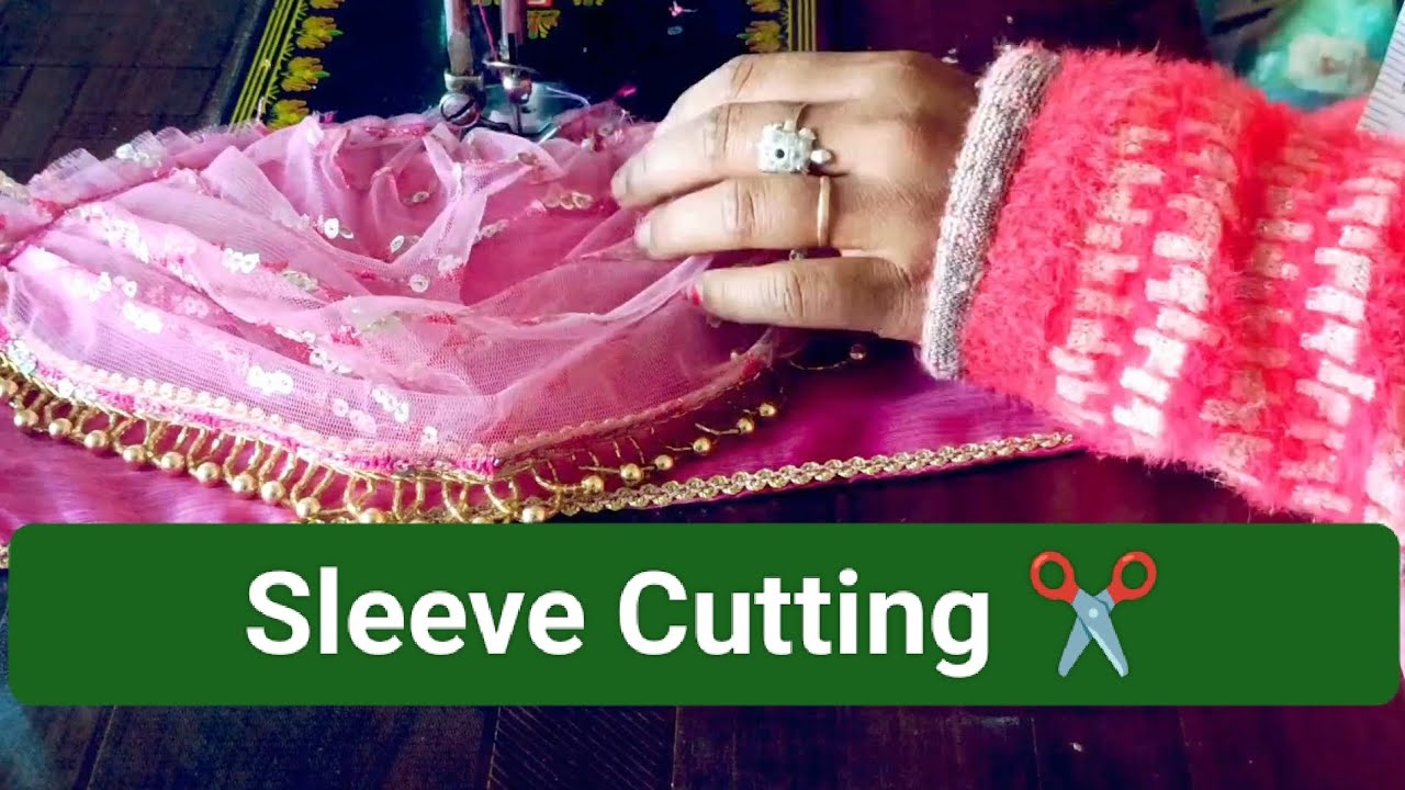 Blouse Sleeve Cutting Full Tutorial for Beginners /Perfect Sleeve Cutting & Stitching #fashion #yt 