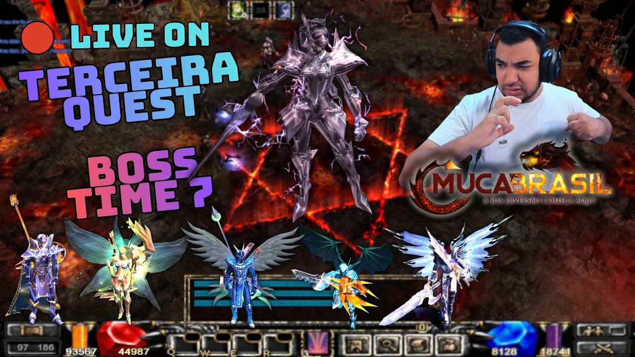 🔴LIVE ON: MU CA BRASIL -  Terceira Quest dia  06 - Prontos para batalha 13:00h❗muca❗guild ❗discord