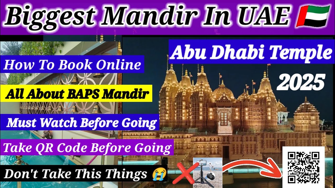 Exclusive Look Uae Biggest Hindu Temple | BAPS Hindu Mandir Abu Dhabi | Everything Need To Know
