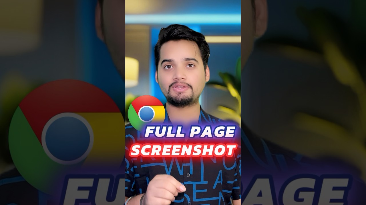 Chrome full webpage screenshot✅ #screenshot #chrome #chrometips #windows #tech #shorts #techayas