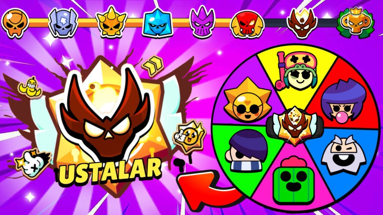 ÇARKTAN ÇIKAN KARAKTERLE USTALAR LİGİNE KASIYORUM !! BRAWL STARS