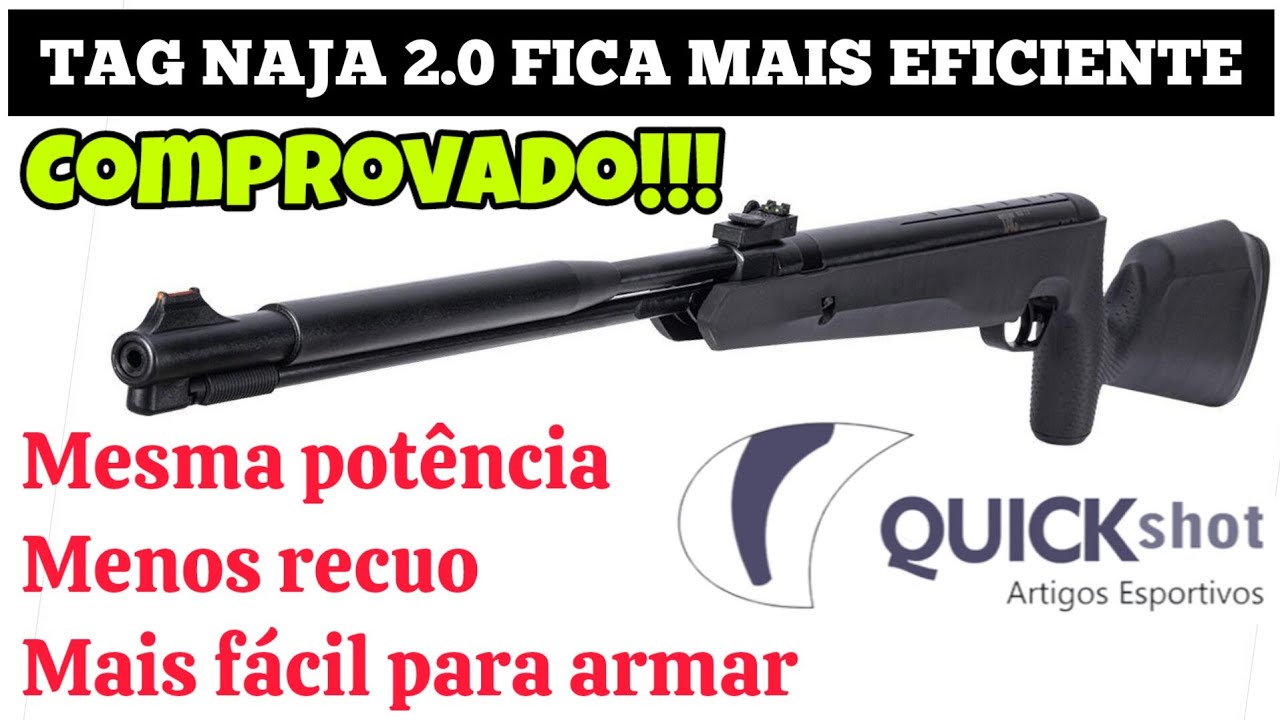 Comprovado - Naja 2.0.com GR50 Quickshot agora mais eficiente