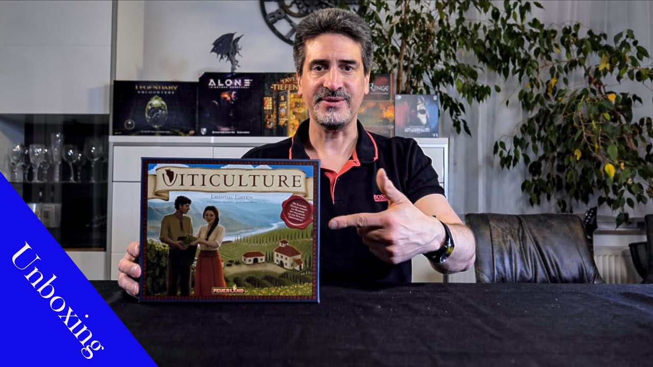 Viticulture unboxing, ausgepackt, Weinanbau Uwe Rosenberg Collection, Feuerland Spiele