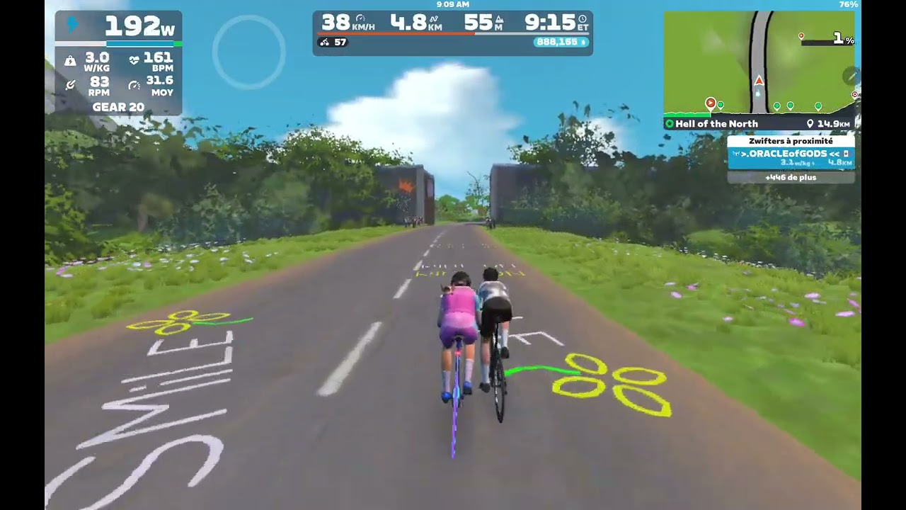 ZWIFT #93 TDZ HELL OF NORTH