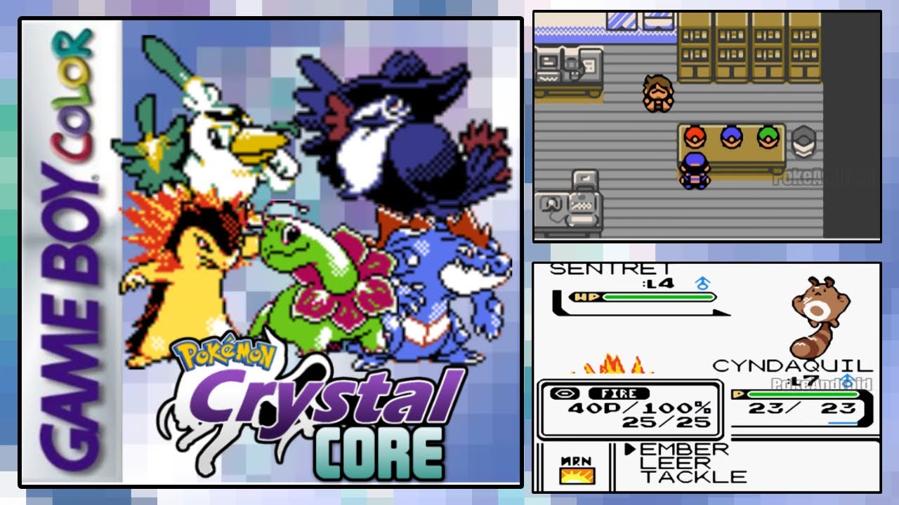 Pokémon Core Crystal Hack Rom GBC Con Cambios QoL, Tipo HADA, Nuevos Equipos Para Líderes y Elite 4