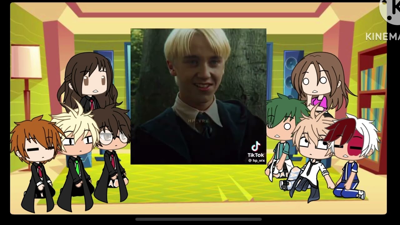 Mha and Harry Potter react to each other!! Gacha life part 1?