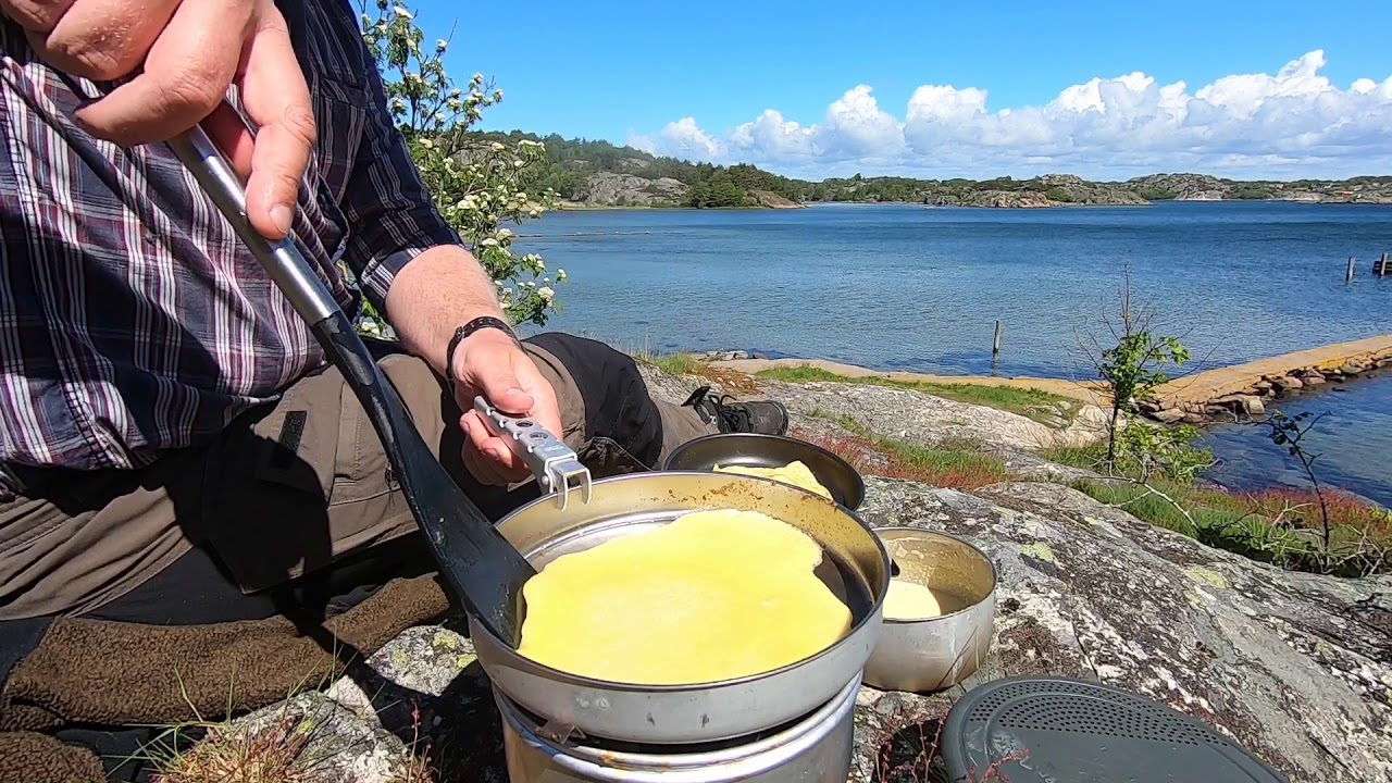 Trangia - Pancakes & Rhubarb Cream, Mothers Day Outdoor Cooking