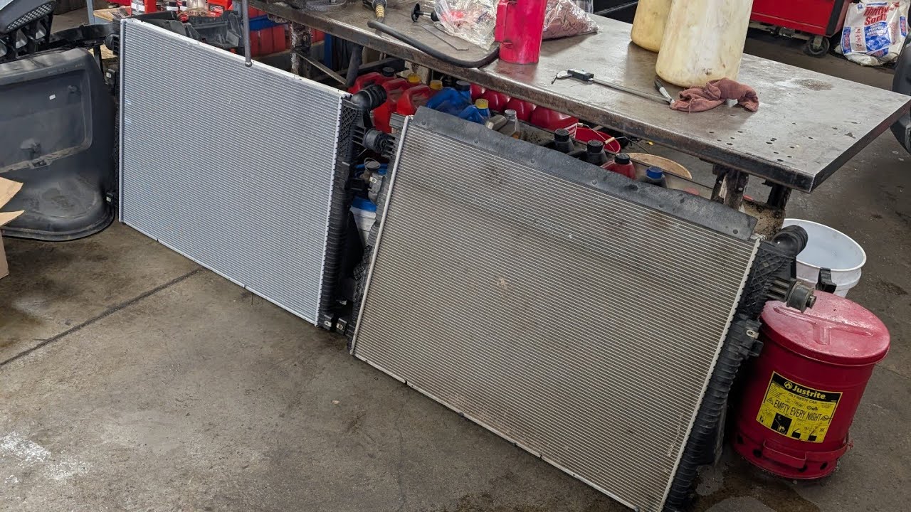 Cracked radiator replacement 