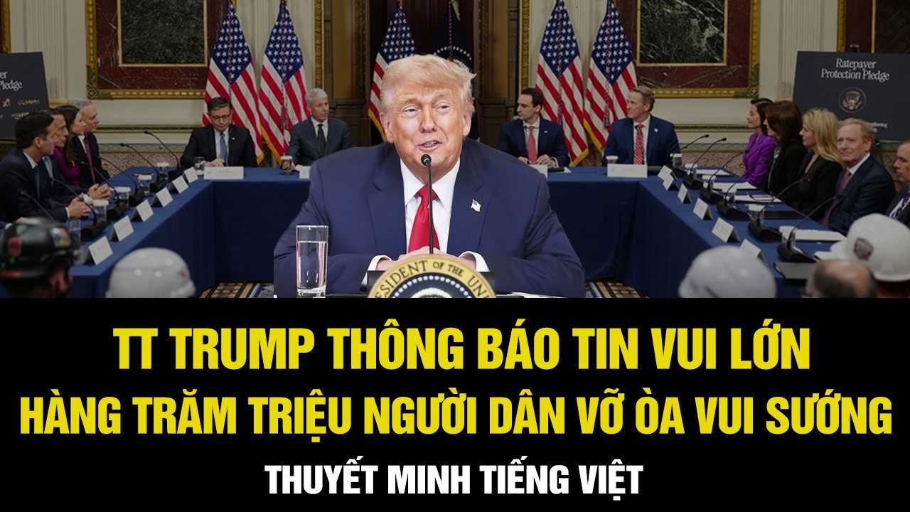 THUYẾT MINH! Hàng trăm triệu người dân Mỹ vỡ òa vui sướng khi nghe TT Trump thông báo tin vui này!