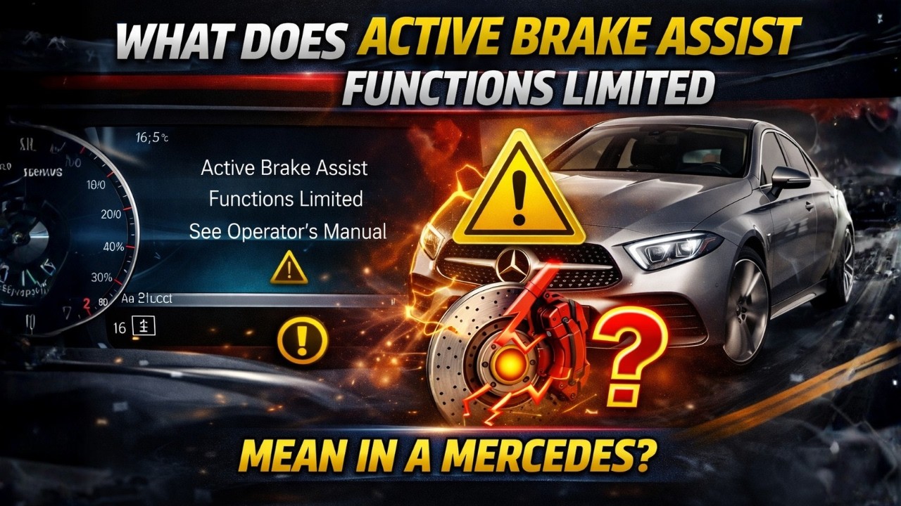 What Does Active Brake Assist Functions Limited Mean In A Mercedes