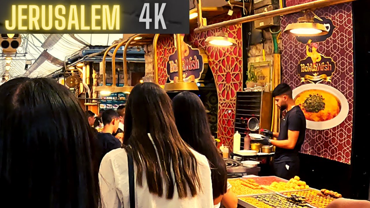 Best Food and Shops in Jerusalem: Inside Mahane Yehuda Market - 2023 4k