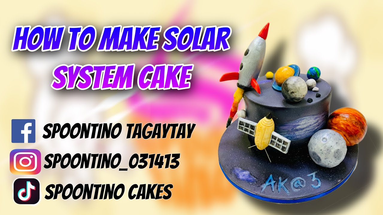 Solar system cake
