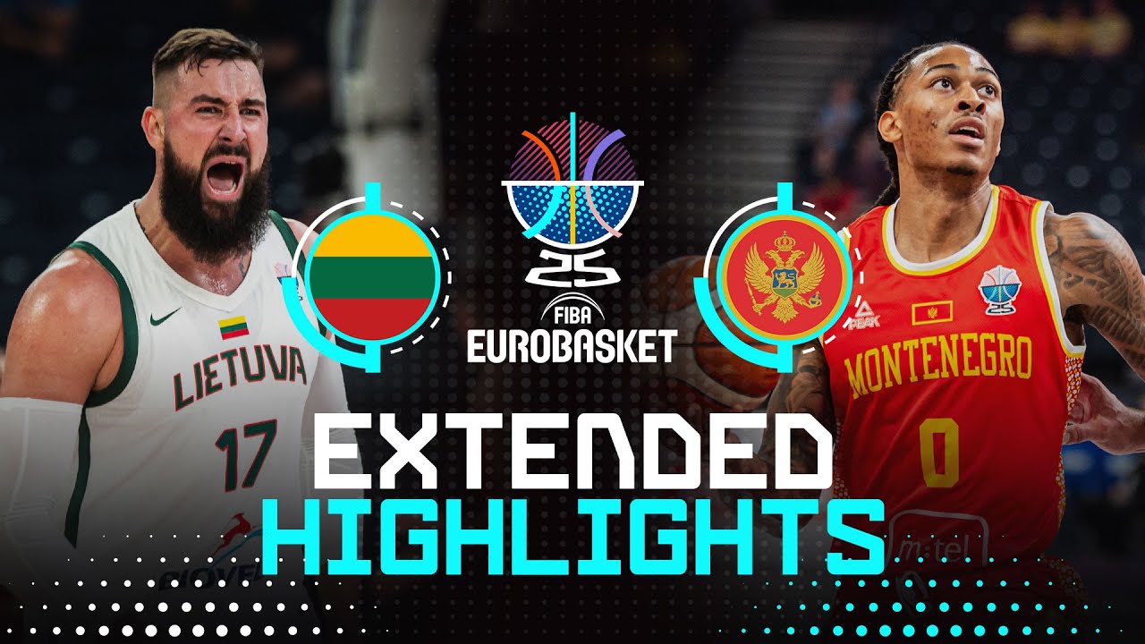 Lithuania 🇱🇹 vs Montenegro 🇲🇪 | Extended Highlights | FIBA EuroBasket 2025