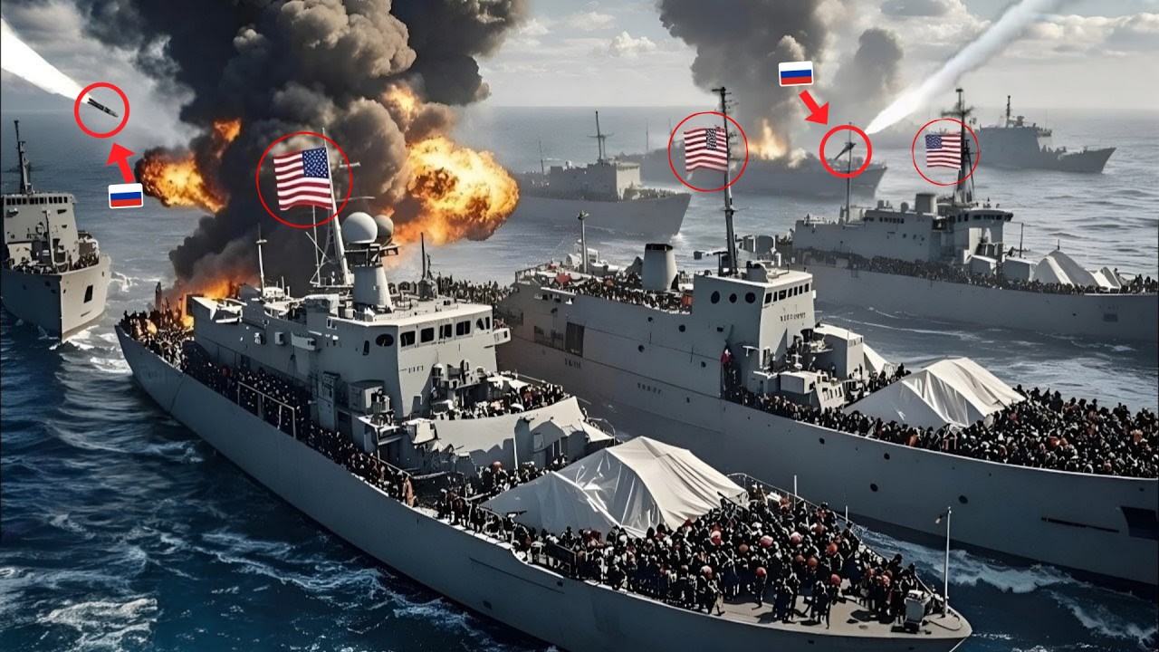 1 час назад! Военный корабль США был жестоко уничтожен российским пилотом истребителя Су-57.