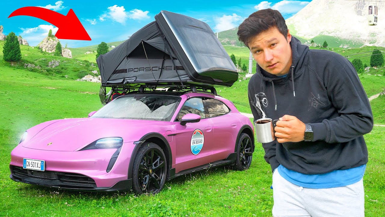 CAMPING nella TENDA PORSCHE da 7000€