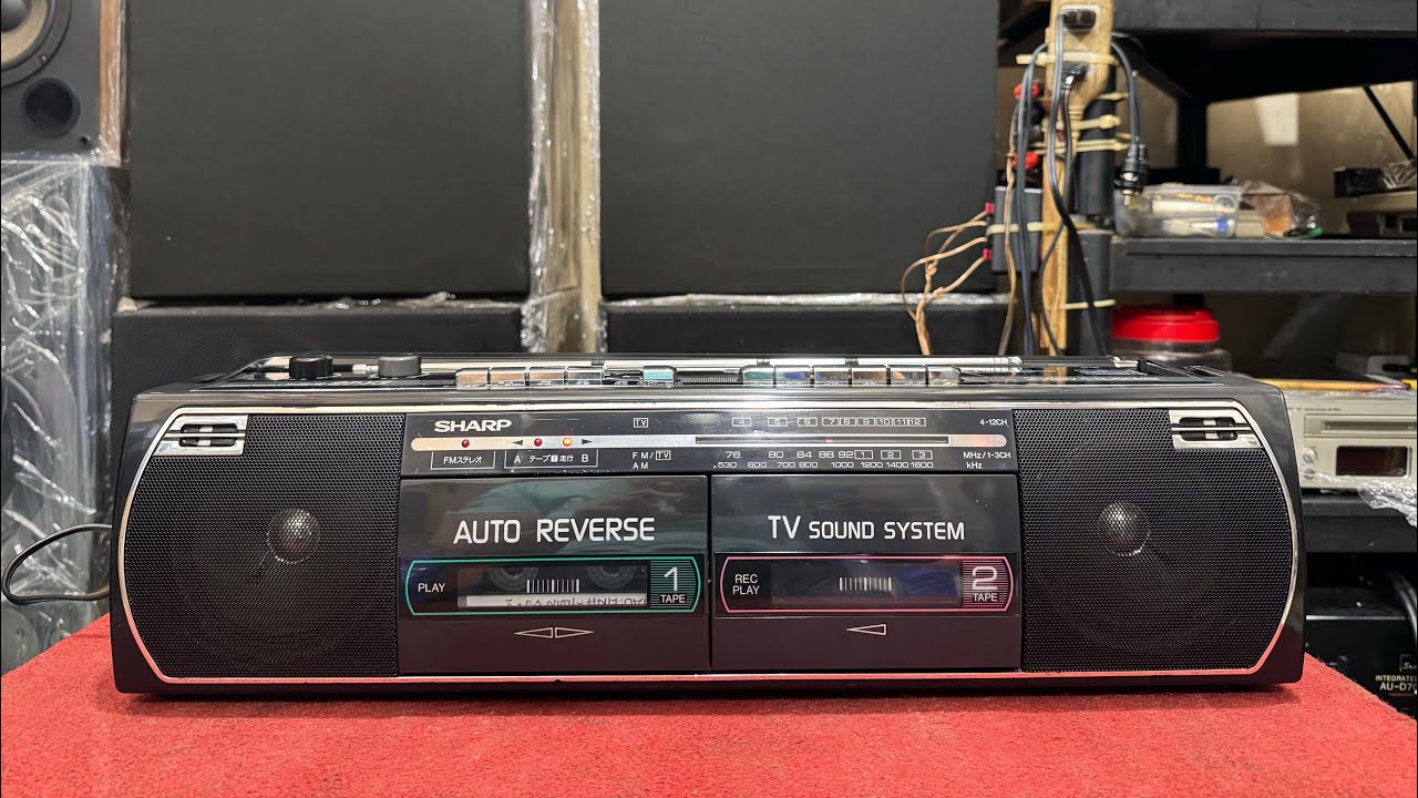 MÁY SHARP QT-Y3 HÁT CASSETTE RADIO CHẤT ÂM HAY SẠCH TIẾNG/GIÁ:1TR8/ĐT:0793753369 THẢO