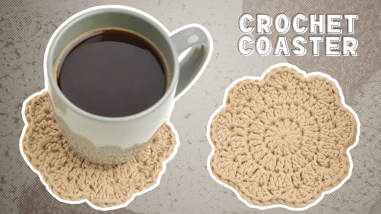 Easy Crochet Coasters | Free Crochet Coaster Pattern for Beginners