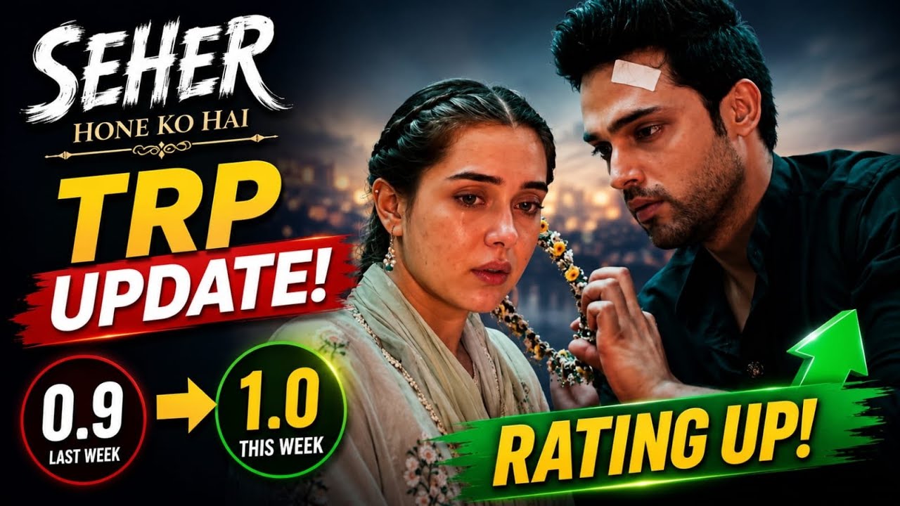Seher Hone Ko Hai TRP grows to 1.0! Will Mahid & Seher take the ratings even higher? ✨🔥
