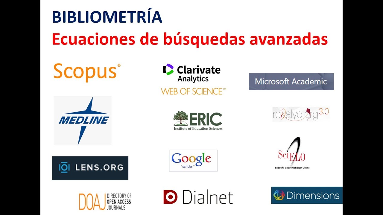 Ecuación de búsqueda avanzada. Scopus & Bibliometría. Operadores. Metodología