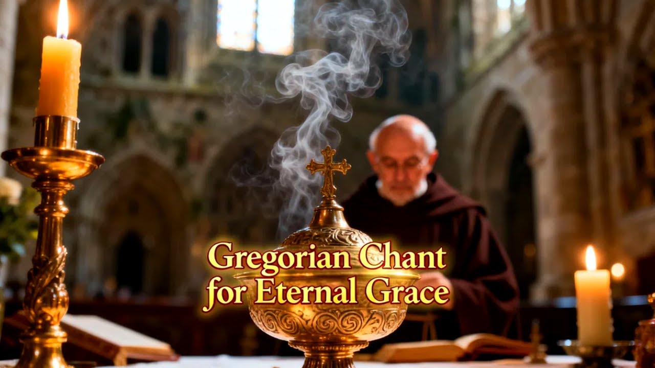 Gregorian Chant for Healing Sleep & Divine Peace | Benedictine Ambience and Spiritual Harmony