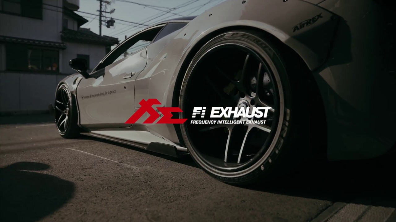 Worldwide 1st Ferrari 488 GTB x Fi Exhaust -  Insane Sound ! Liberty Walk widebody !