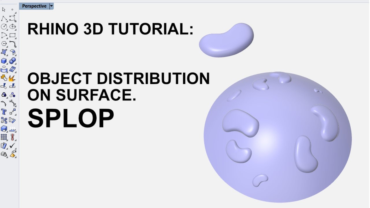Учебное пособие по Rhino 3D: Распределение объектов на поверхности (Splop)