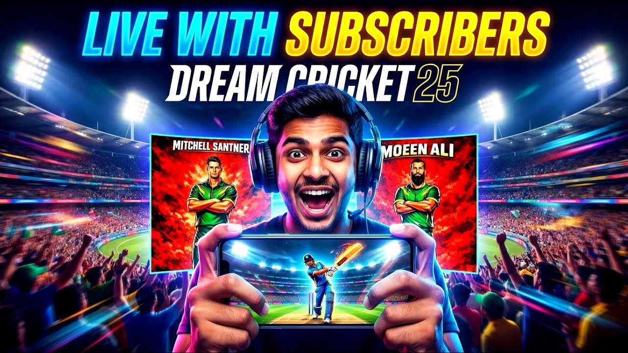 🔴LIVE: Dream Cricket 25 | PLAYING WITH SUBSCRIBERS | Dream Cricket25 #live #gaming #shorts
