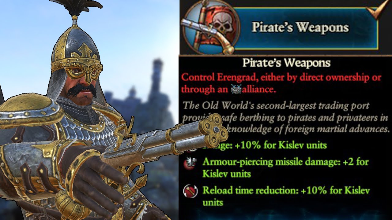 How Kislev Produce Gunnery Weapons While Kislev Doesn't Have Technologies to Produce Gunnery Weapons