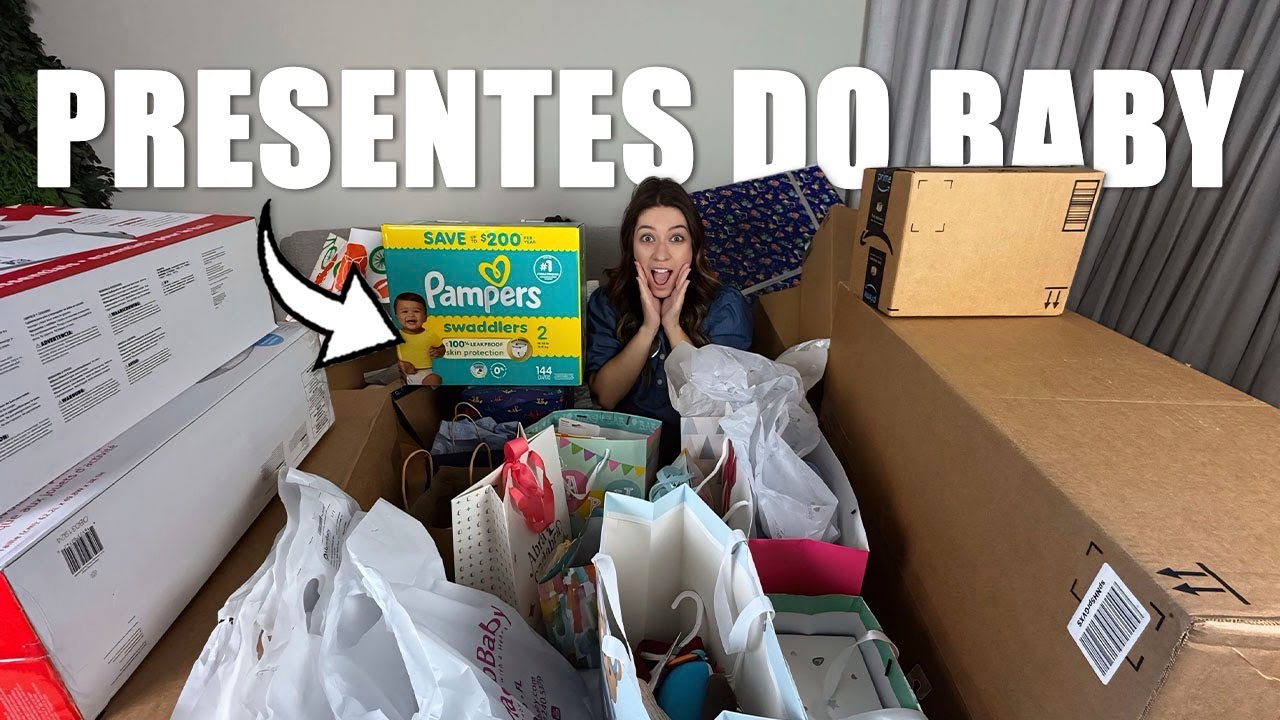 Abrindo os Presentes do nosso Chá de Bebê nos EUA