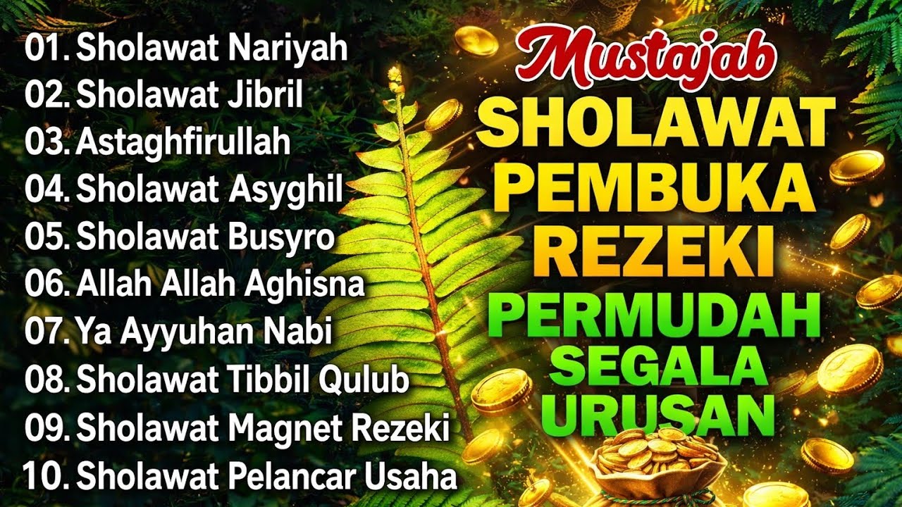 Sholawat Nabi Penenang Hati & Pembuka Pintu Rezeki 🌿 Lantunan Merdu Bikin Tenang & Sejuk