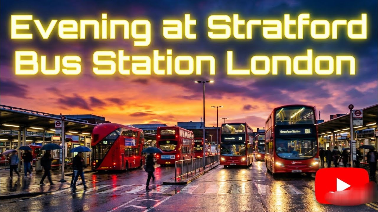 Stratford Bus Station London | Evening London Walk | UK England | Exploring wisdom with Qaiser 