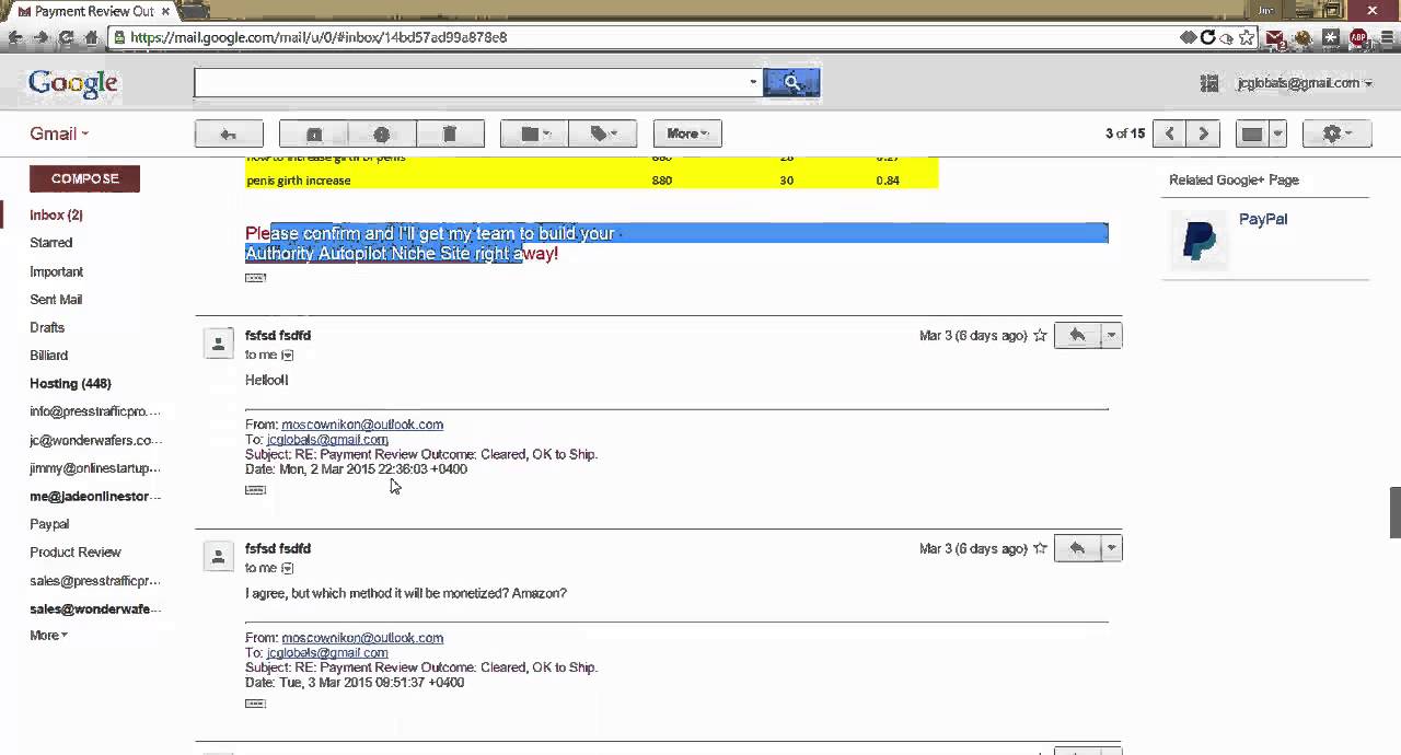 Paypal Dispute Evidence 2015