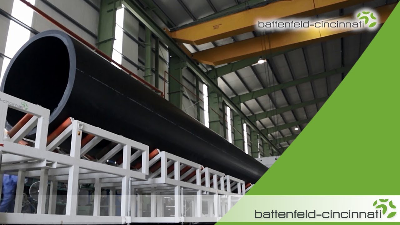 Design and manufacturing of a large diameter PO pipe extrusion line