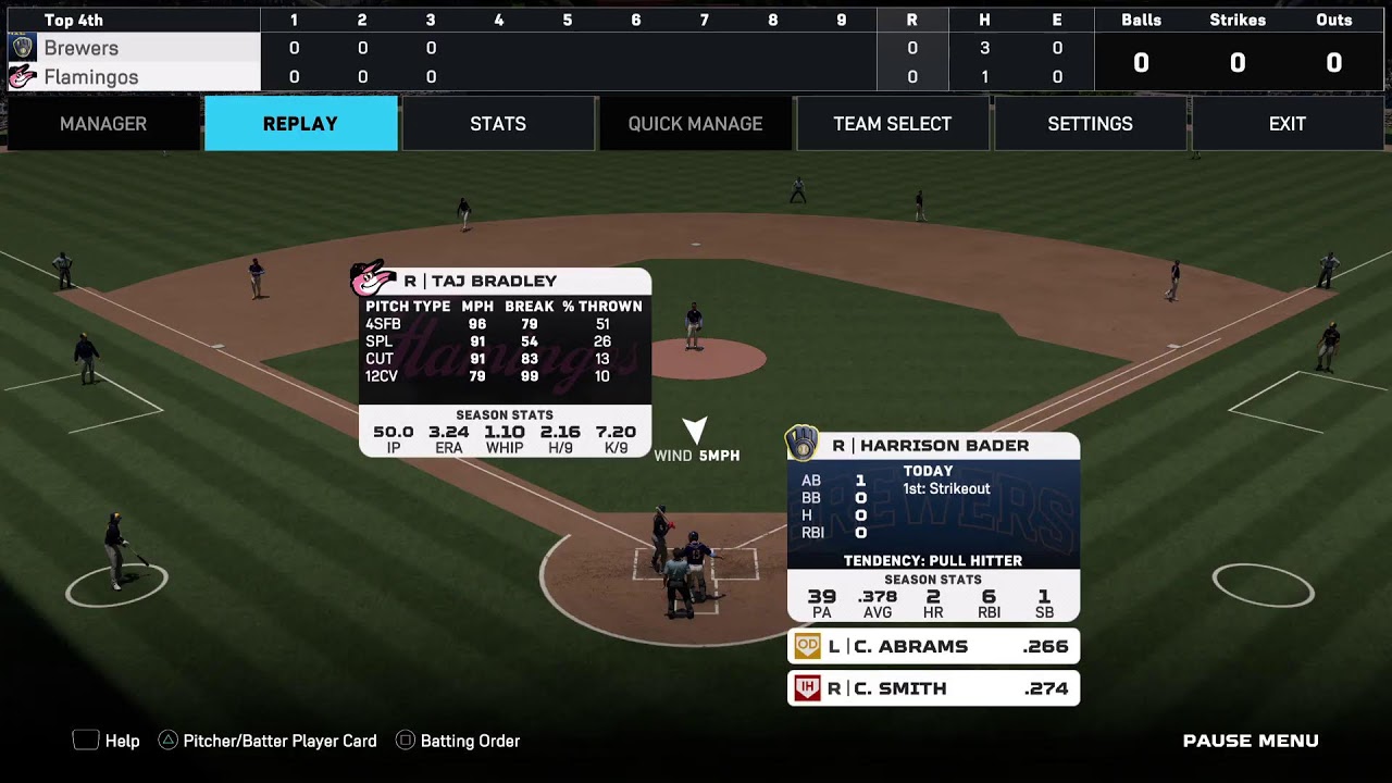 Flamingos Baseball 27 Vs Brewers