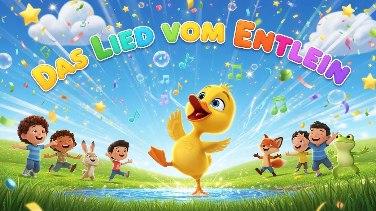 🦆🎶 Das Lied vom Entlein 🌊😊 | Lernlied für Kinder | Zauberliedchen