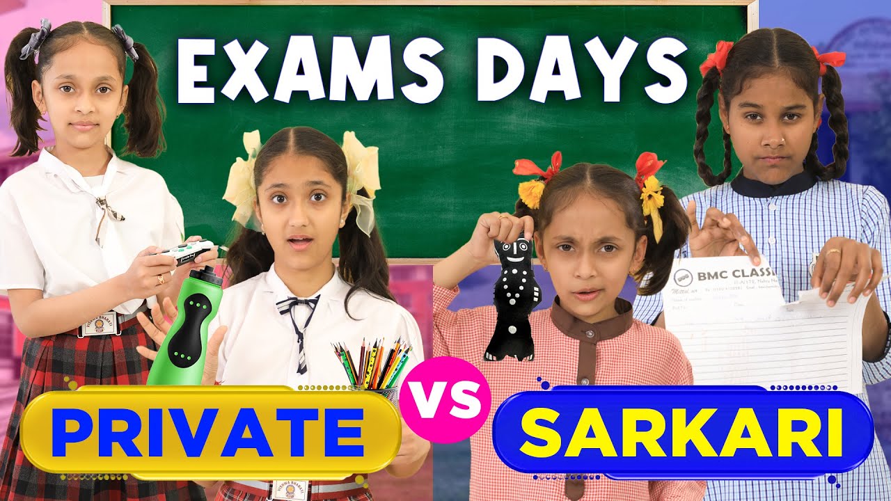 Exams Days - Private vs Sarkari | Students School Life | ToyStars