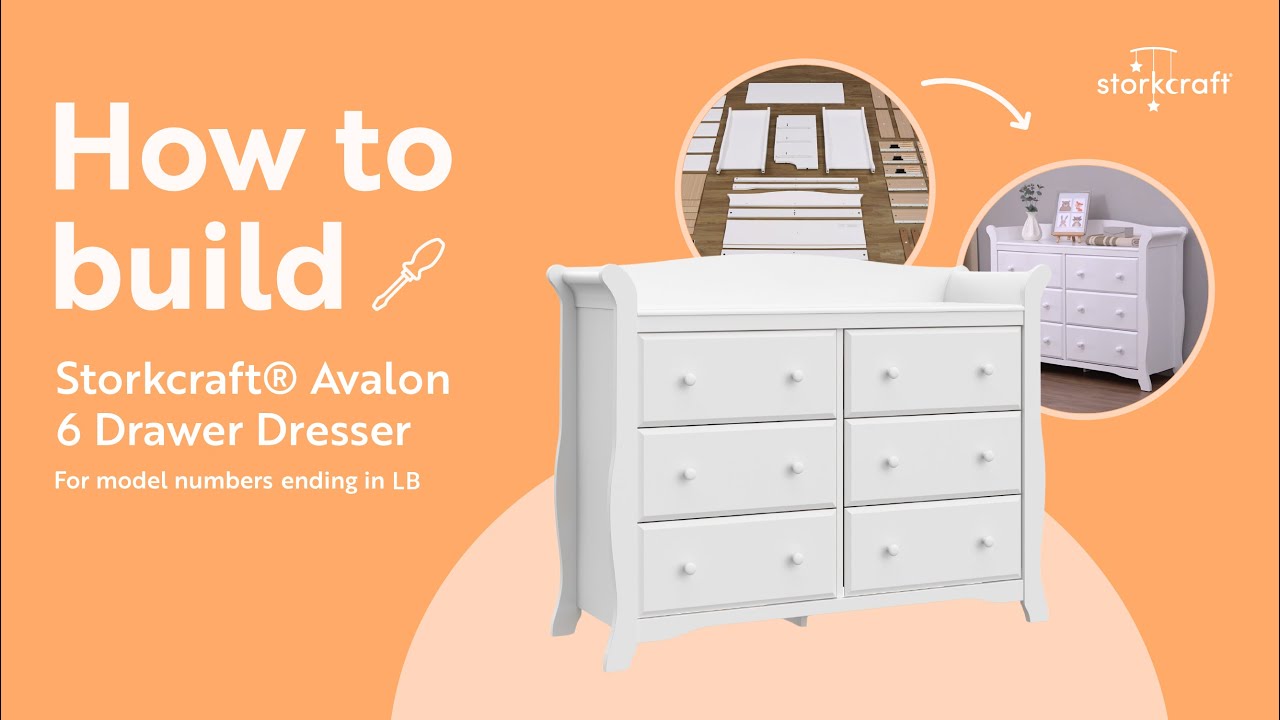 HOW TO BUILD! STORKCRAFT AVALON 6 DRAWER DRESSER | Assembly Video for Model Number 
