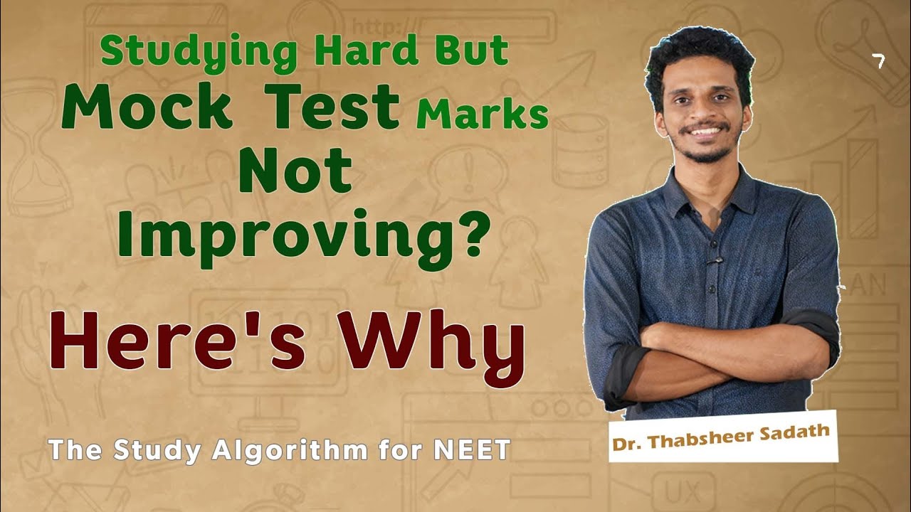 The Study Algorithm For NEET I Dr Thabsheer Sadath