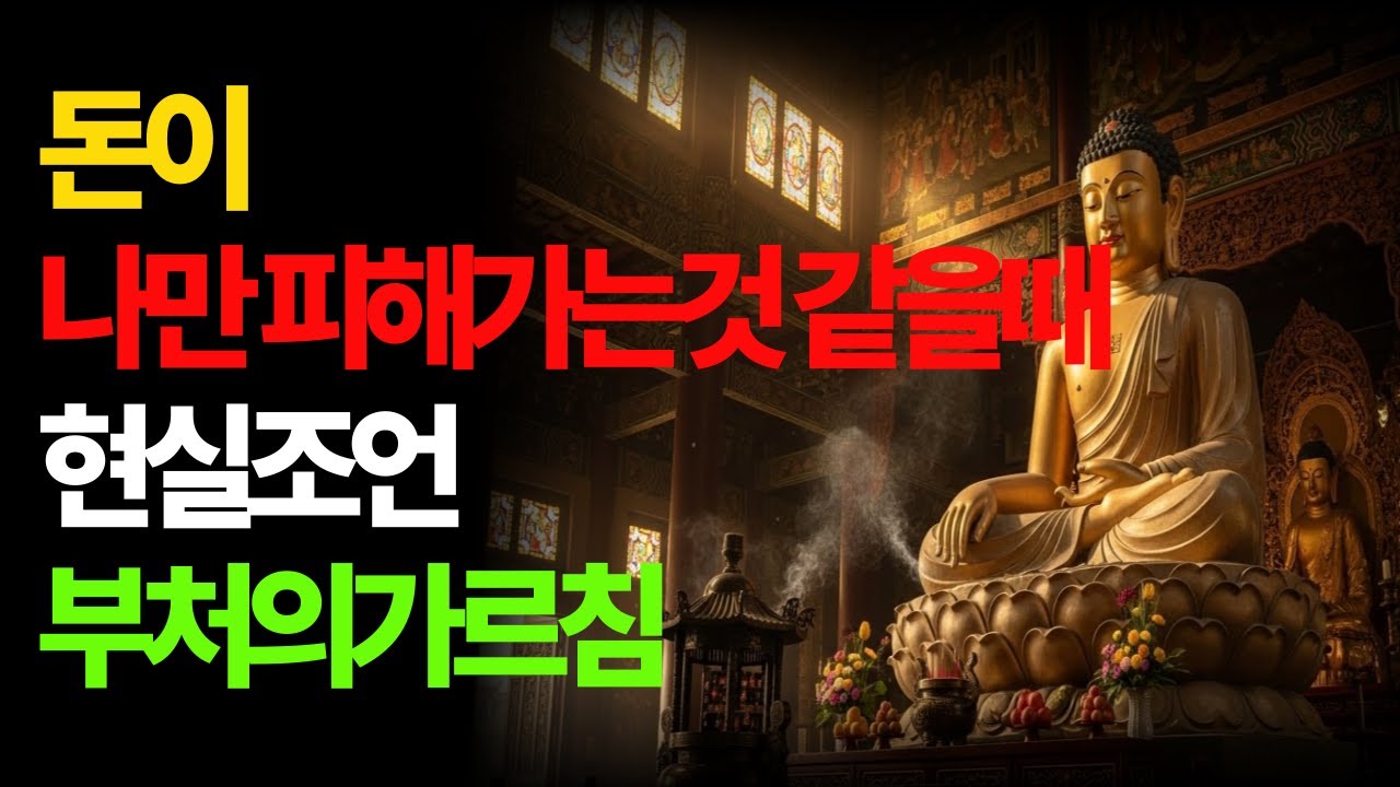 돈이 나만 피해가는것 같을때 부처님의현실조언