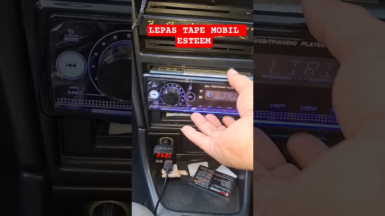Cara Melepas Tape Mobil Esteem