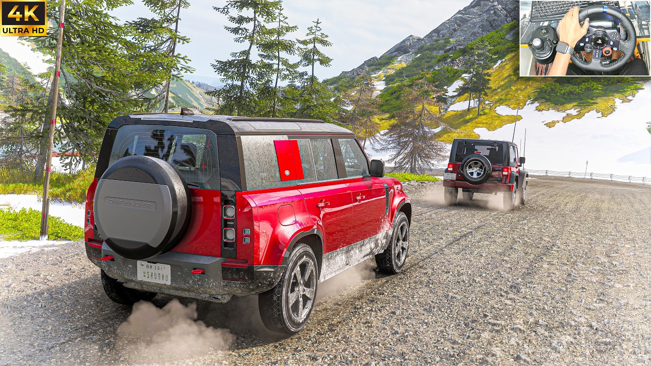 🚙 Driving Land Rover Defender with Logitech G29! ❄️ 4K Off-Road Gameplay | Forza Horizon 6