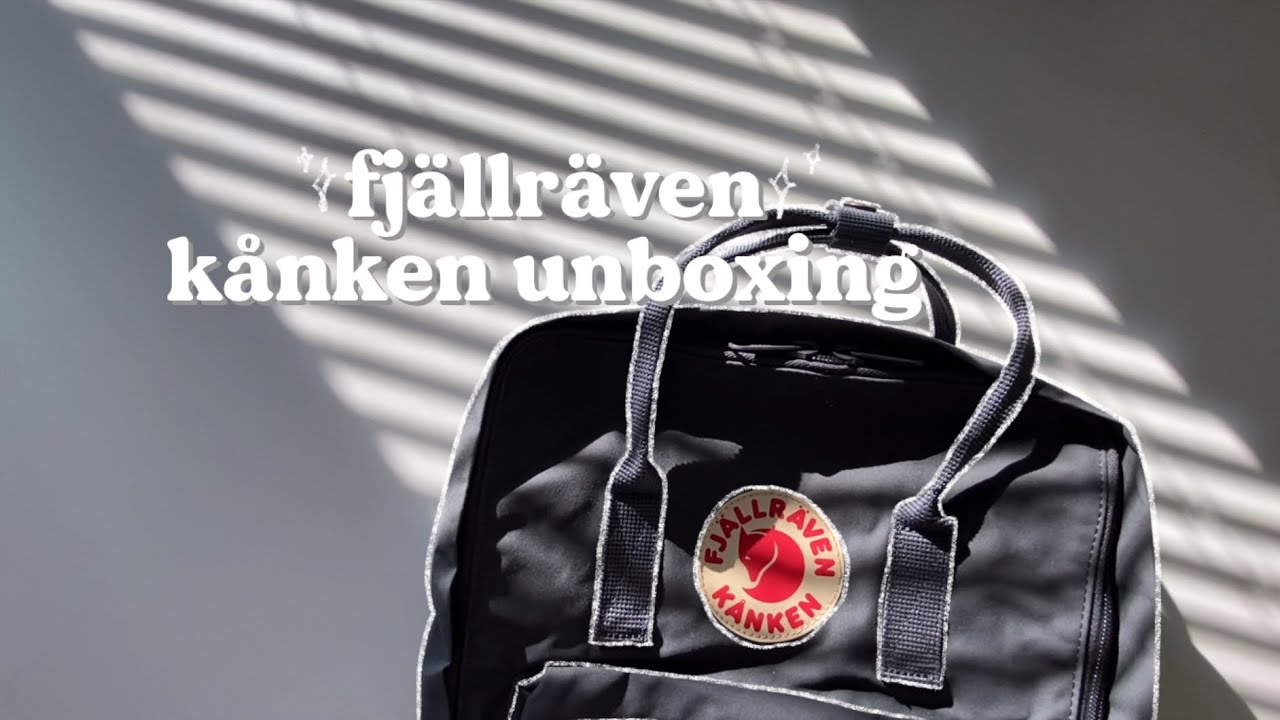 fjällräven kånken backpack unboxing 🎒super grey