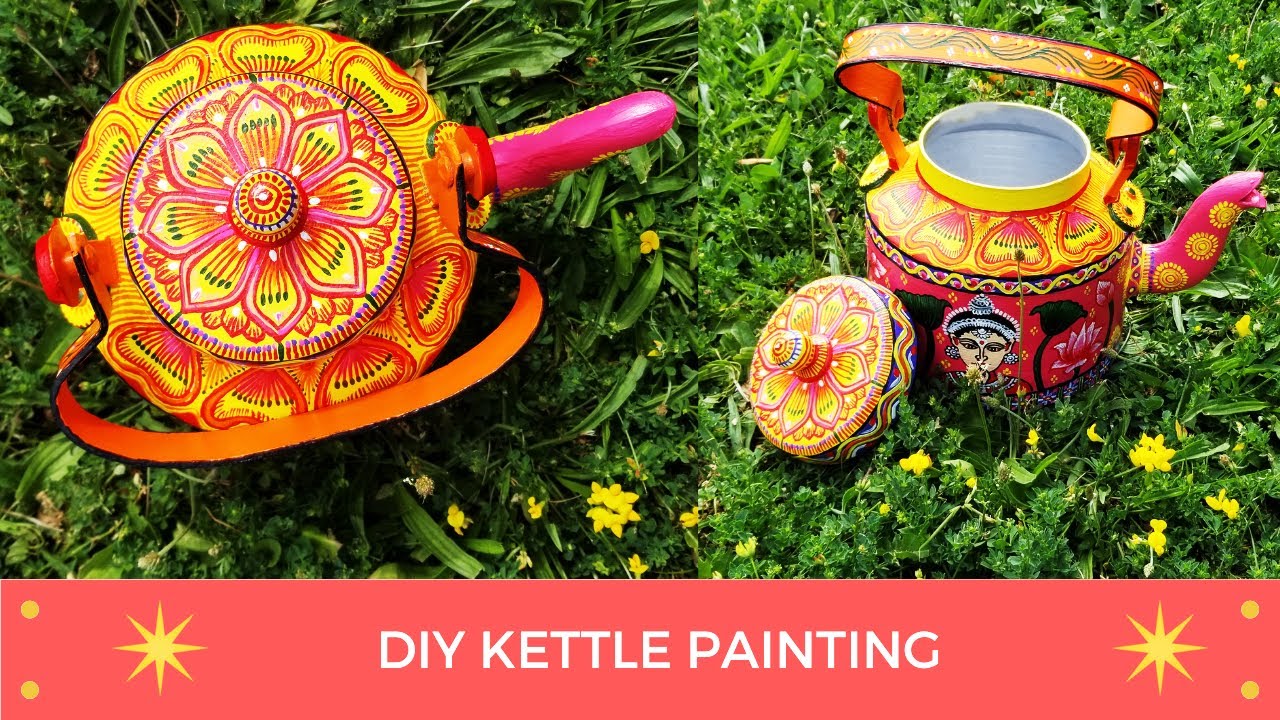 #homedecor DIY kettle Art/Pattachitra Kettle Painting/ Home Decor DIY/ Traditional Art of Odisha