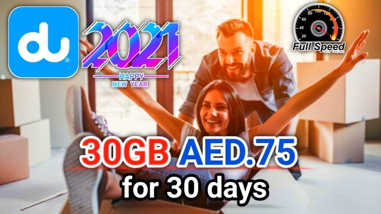 du internet package offer 2021 30GB DATA AED.75  for 30 days happy new Year #UAE