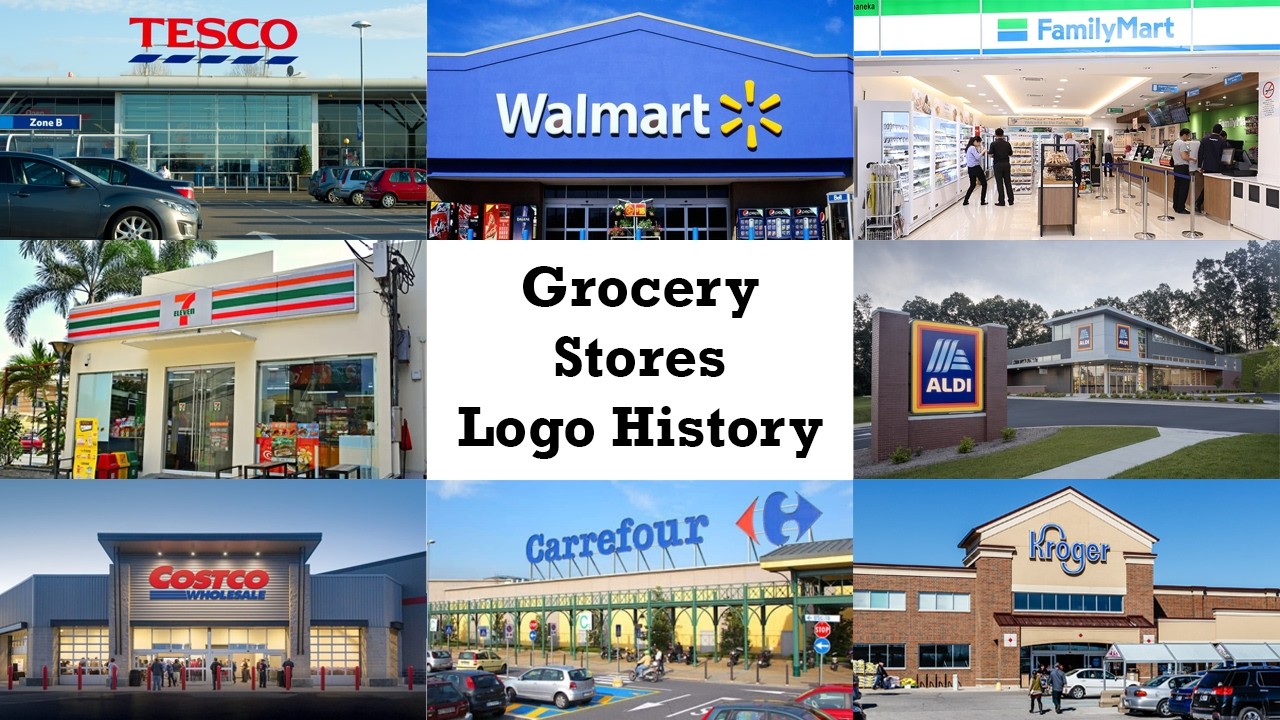Grocery Stores Logo History