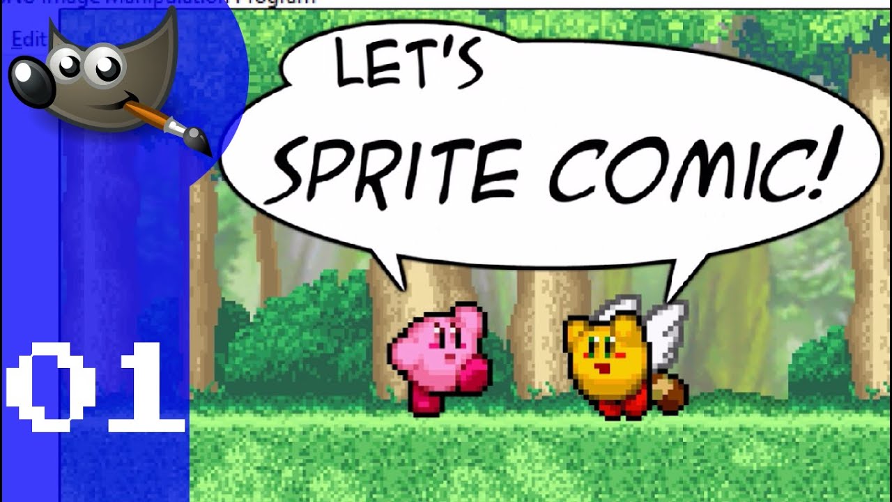 GIMP - Let's Sprite Comic - [Kirby's Quest] - LoneAlchemist