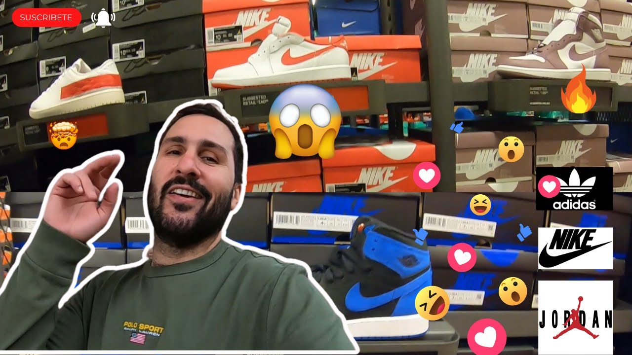 Acompañame al NIKE OUTLET de MERCEDES TX, esta lleno de JORDANS y DUNKS😮! 