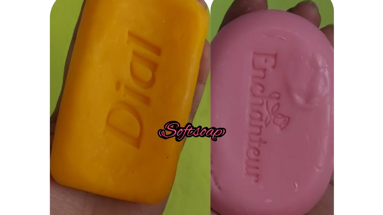 #Dial gold and #Enchanteur #soap cutting #softsoap#asmrsoftsoap#soapcarving#asmrsoapcarving