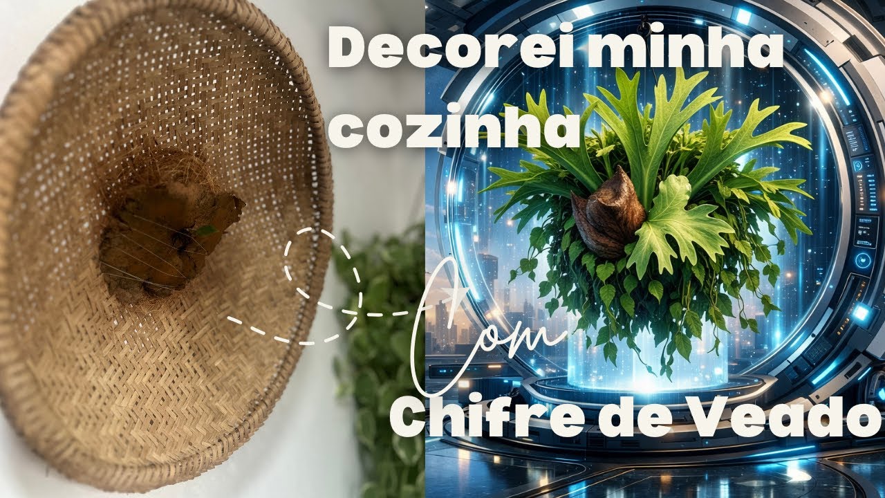Chifre de veado na minha cozinha! 