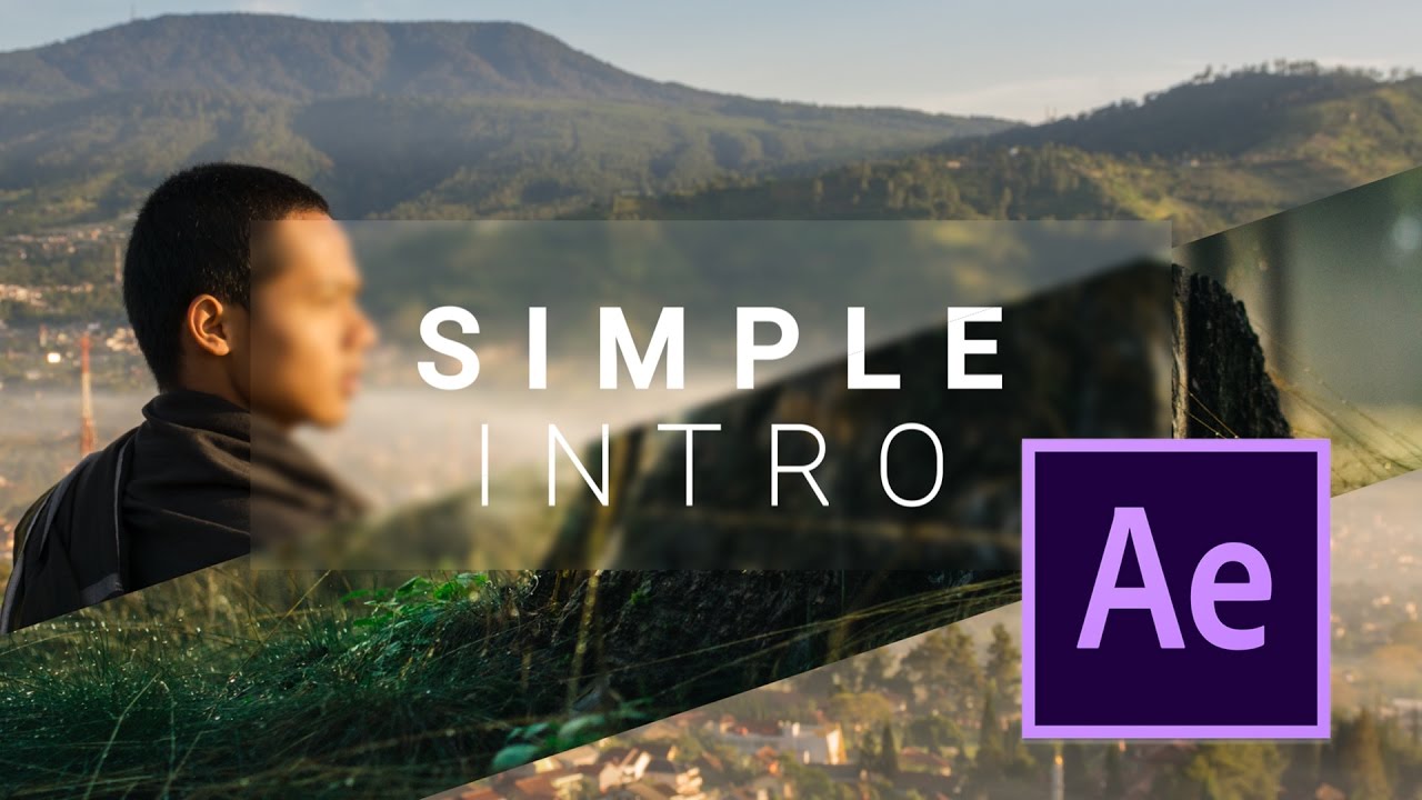 Simple After Effects Intro with Sliding Photo Video